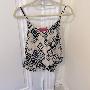 Pookie and Sebastian blue and white camisole